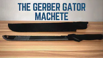 Unboxing The Gerber Gator Machete And Testing It Out