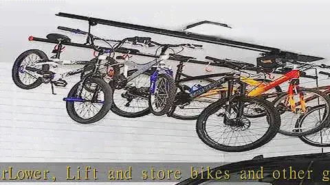 Garage Gator 68221 Motorized 8 Bike Lift, Black