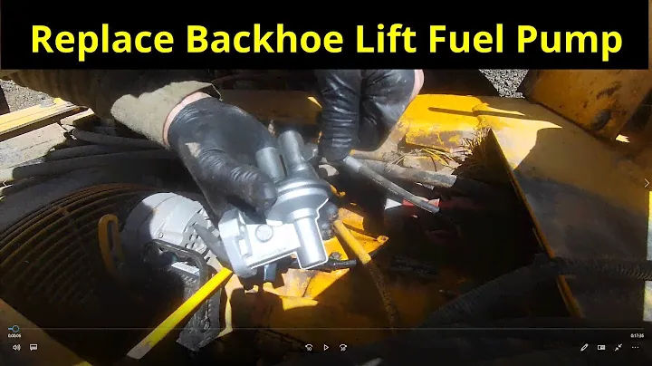 Backhoe Fuel Transfer Pump Replacement | DIY | How To