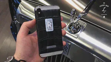 iPhone X Rolls-Royce с отделкой кожей крокодила