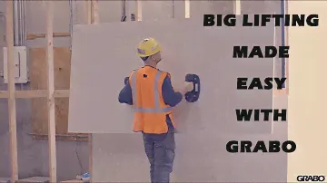 Lifting Drywall Plywood With the GRABO!