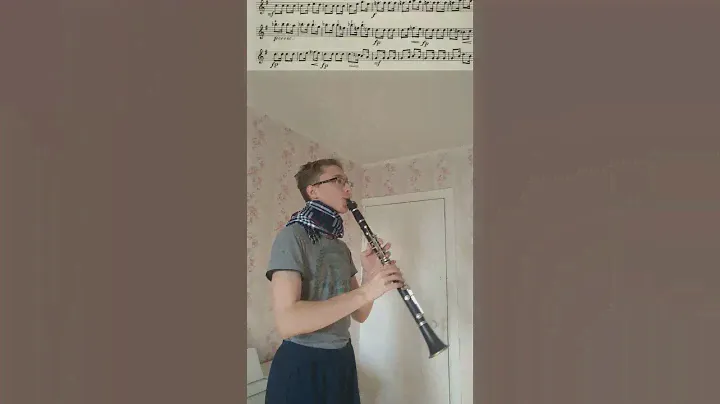 🎼Ю. Кратоквил - этюд для кларнета 🎶 #музыка #этюд #clarinet #etude #music #кларнет