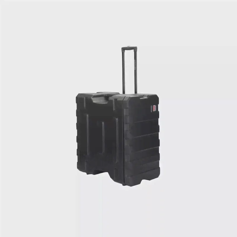 GATOR G-PROR-6U-19 - рэковый кейс, 6U, ручка, колеса, стальные рельсы, пластик
