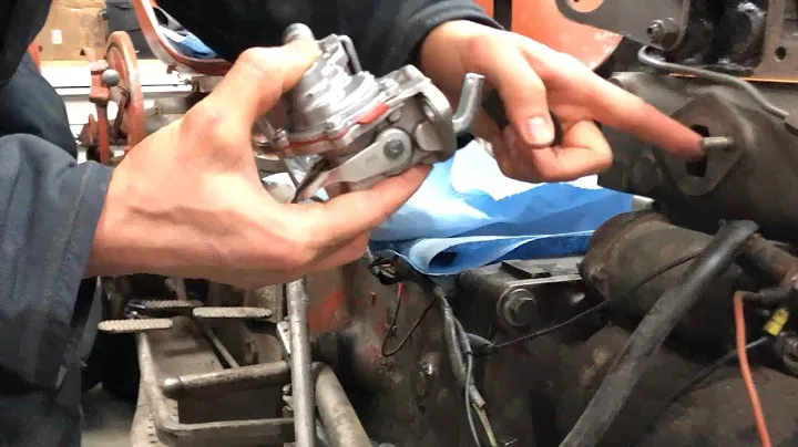 Watch this! How to install fuel delivery pump on Massey Ferguson 35/135 #diesel #skills #oldtimer