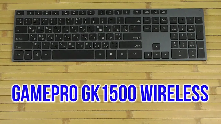 Распаковка GamePro GK1500 Wireless