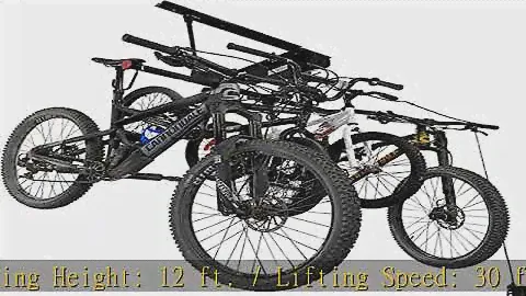 PROSLAT Garage Gator Compact 4 Bike Lift 220LB, (68224)