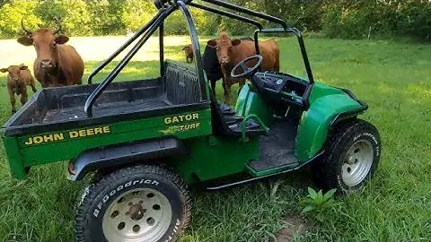 Ridiculous 30" AT Tires on Lifted John Deere Gator Turf: Only 1 in the World