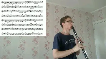 🎶🎼Этюд для кларнета (П. Мимар) - Tempo Allegretto💨 Clarinet solo🌟