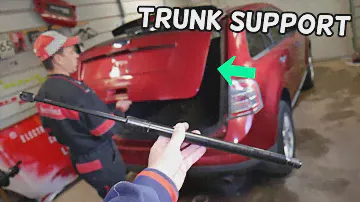 TRUNK DOES NOT STAY OPEN ON FORD EDGE, LINCOLN MKX. TRUNK STRUT SUPPORT REPLACEMENT