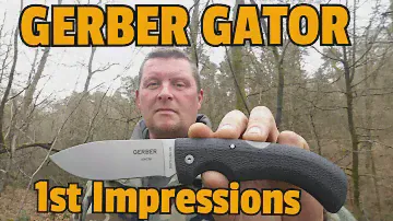 ✔GERBER GATOR KNIFE - 1st Impressions - German