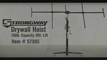 Strongway Drywall Hoist 150-Lb. Capacity 15ft. Lift