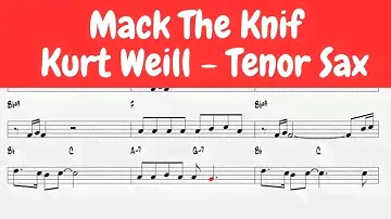 🔴 Mack The Knife   v2 Kurt Weill  Tenor Sax